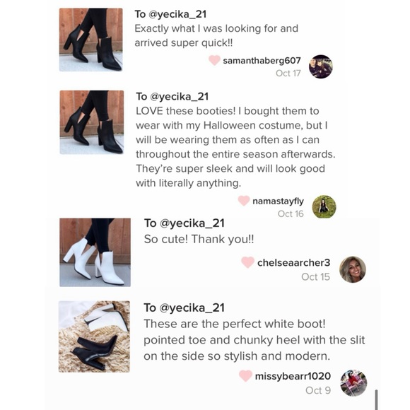 Black Ankle High Block Chunky Heel Booties - Picture 11 of 14